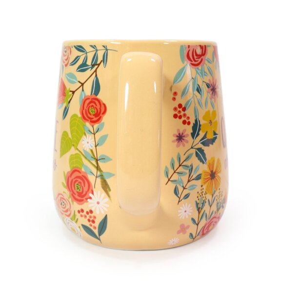 Austin & Ash Floral Quedate con lo Bueno Mug Focus on the Positive Ceramic Cup - Picture 5 of 7